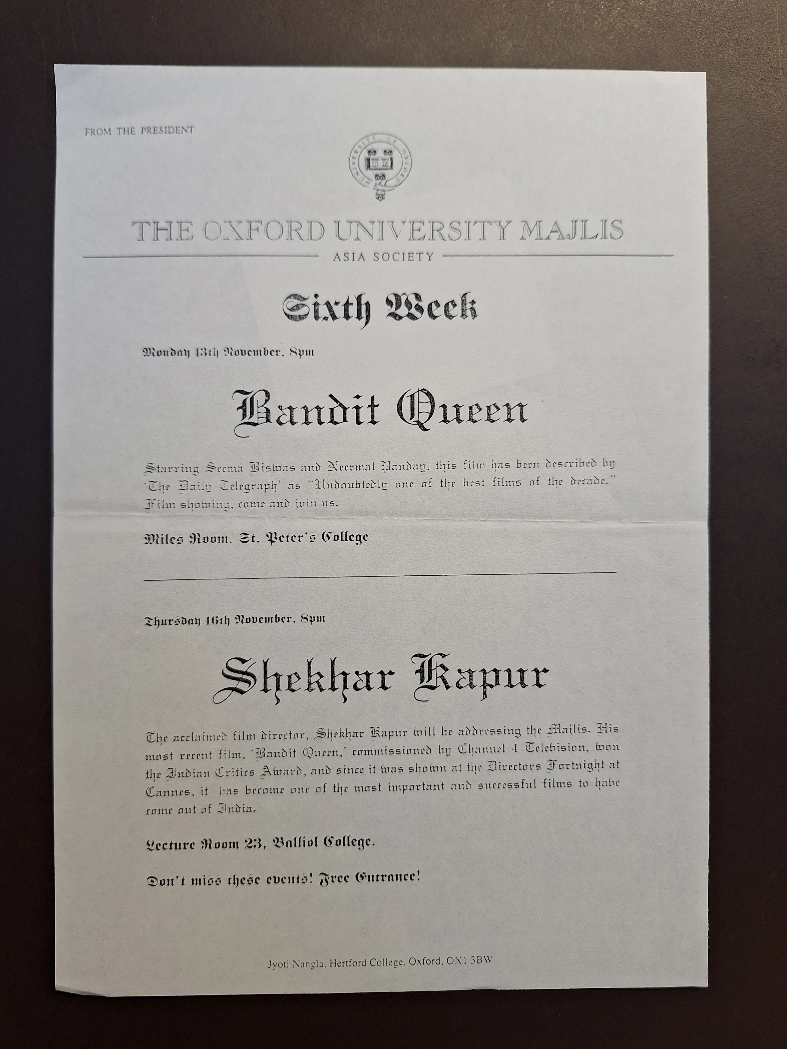 Majlis Foundation archive document