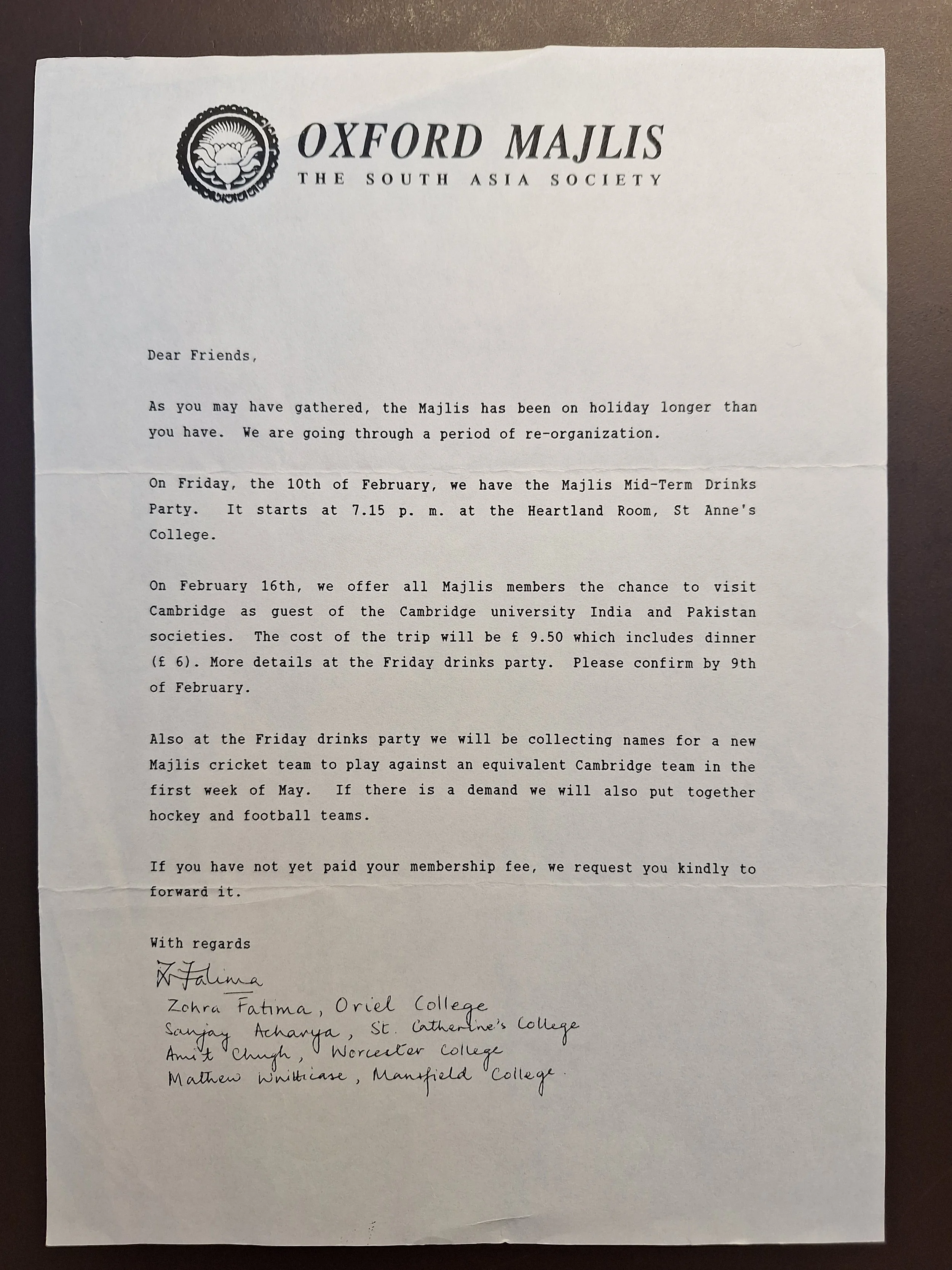 Majlis Foundation archive document