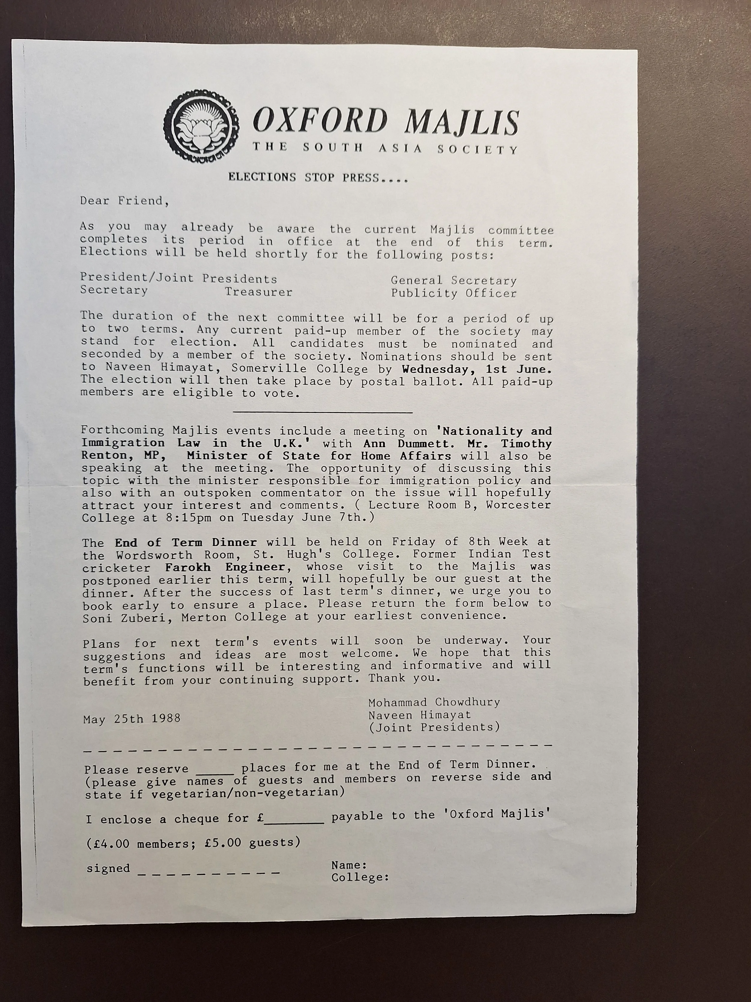 Majlis Foundation archive document