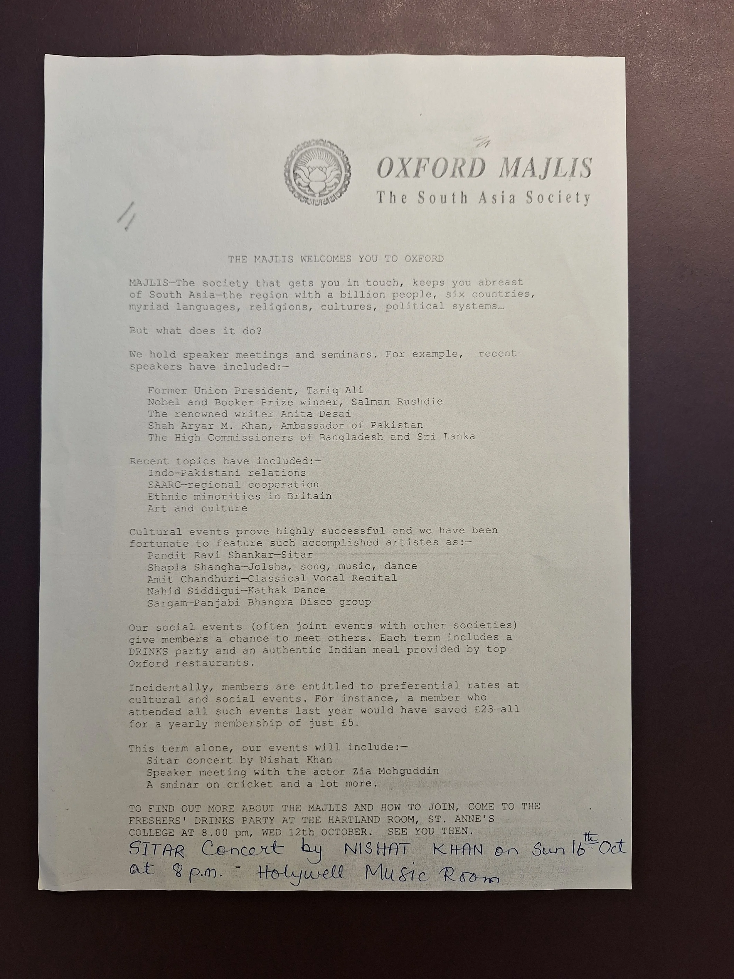 Majlis Foundation archive document