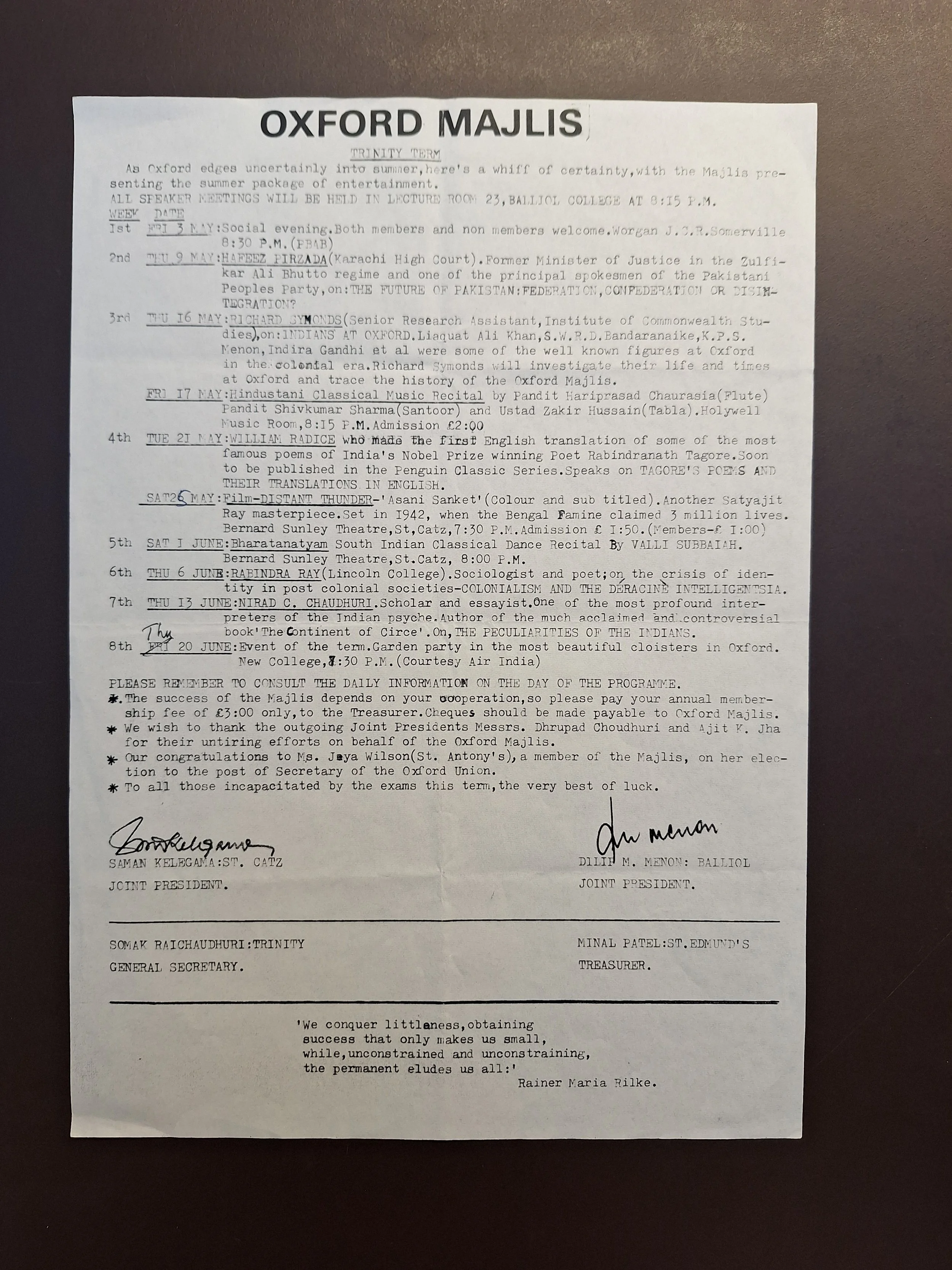 Majlis Foundation archive document