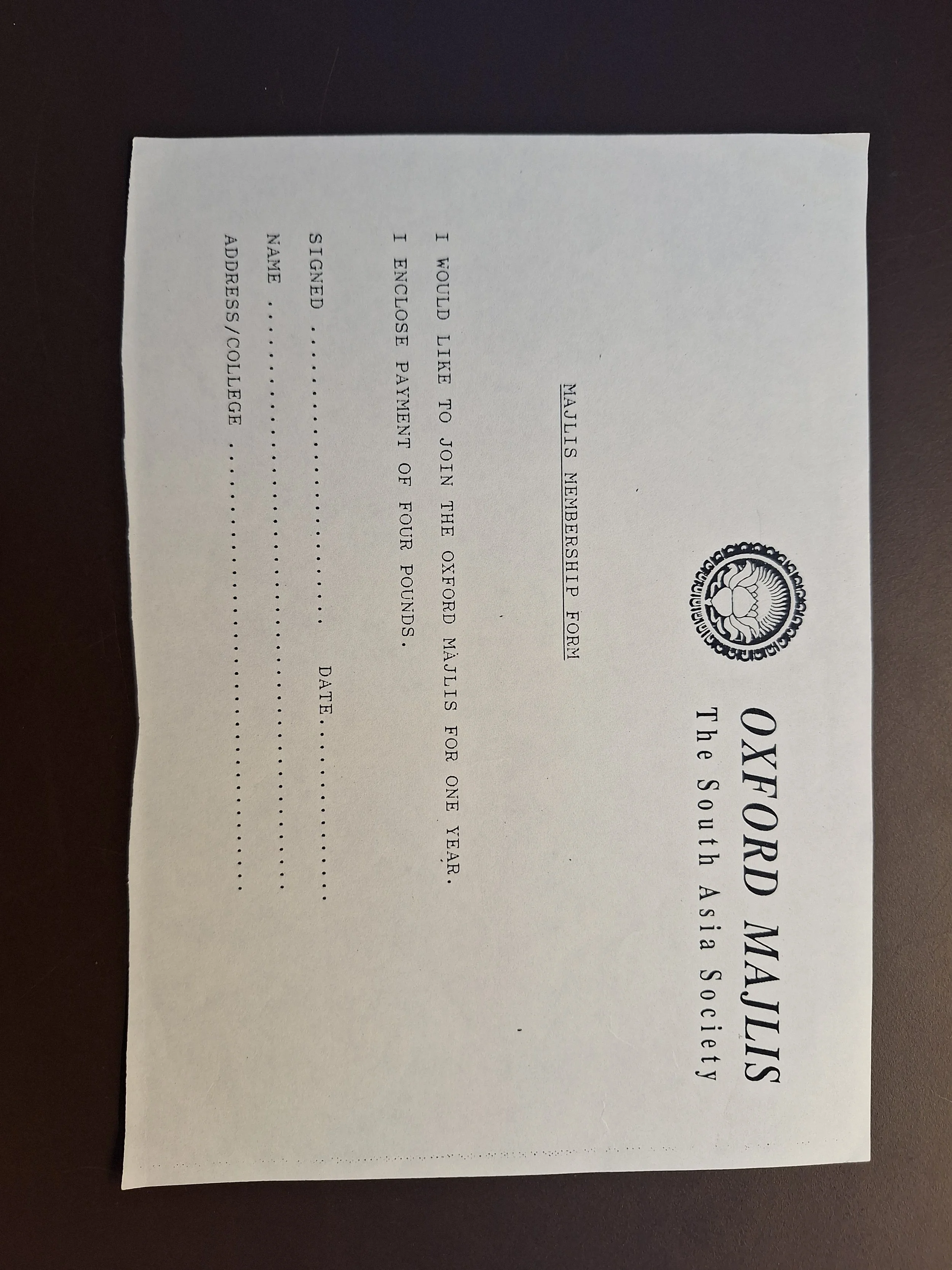 Majlis Foundation archive document