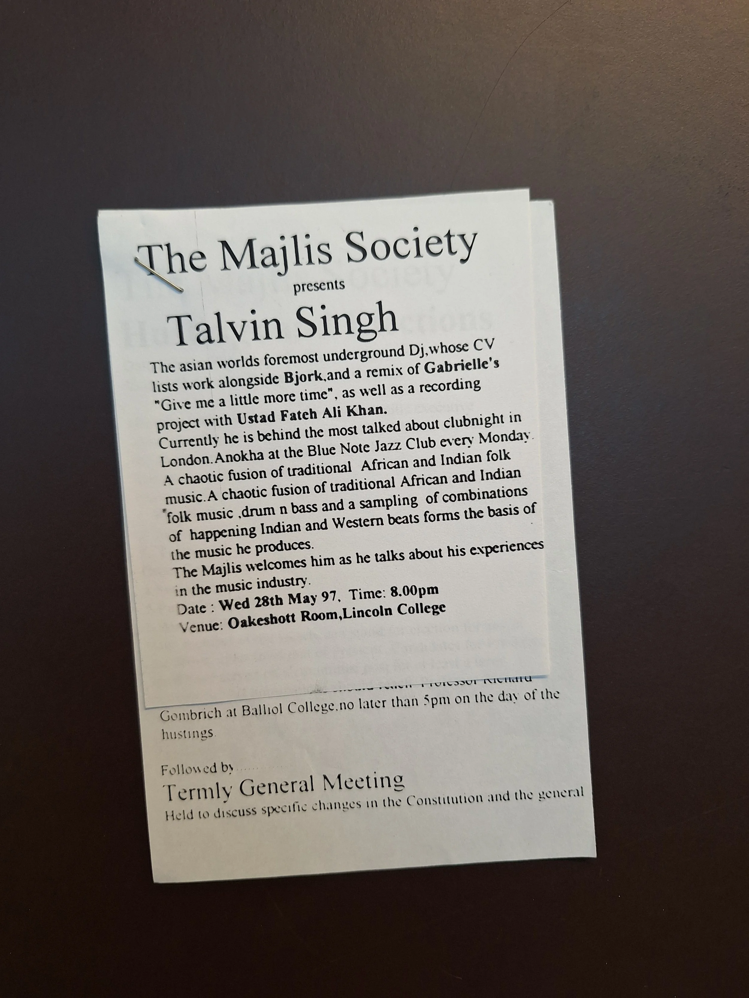 Majlis Foundation archive document