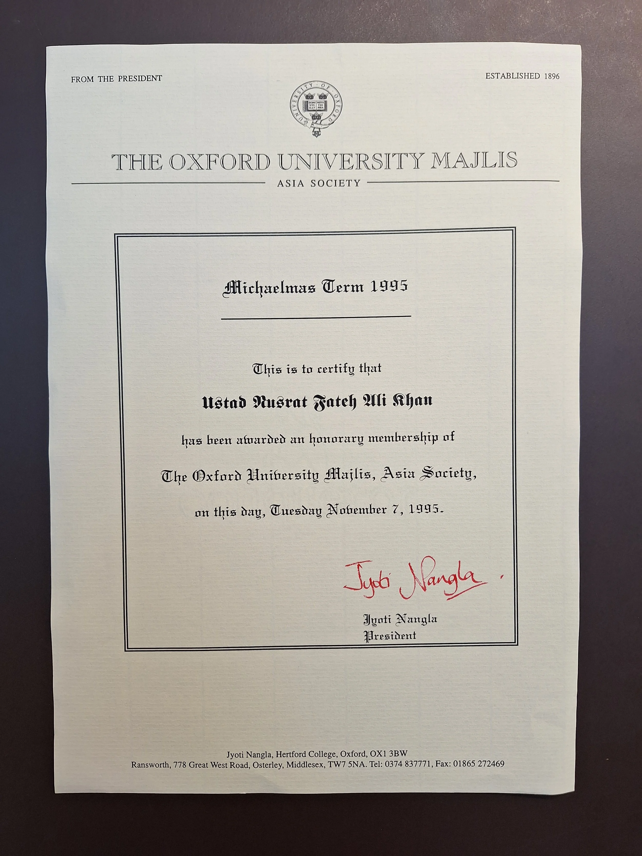 Majlis Foundation archive document