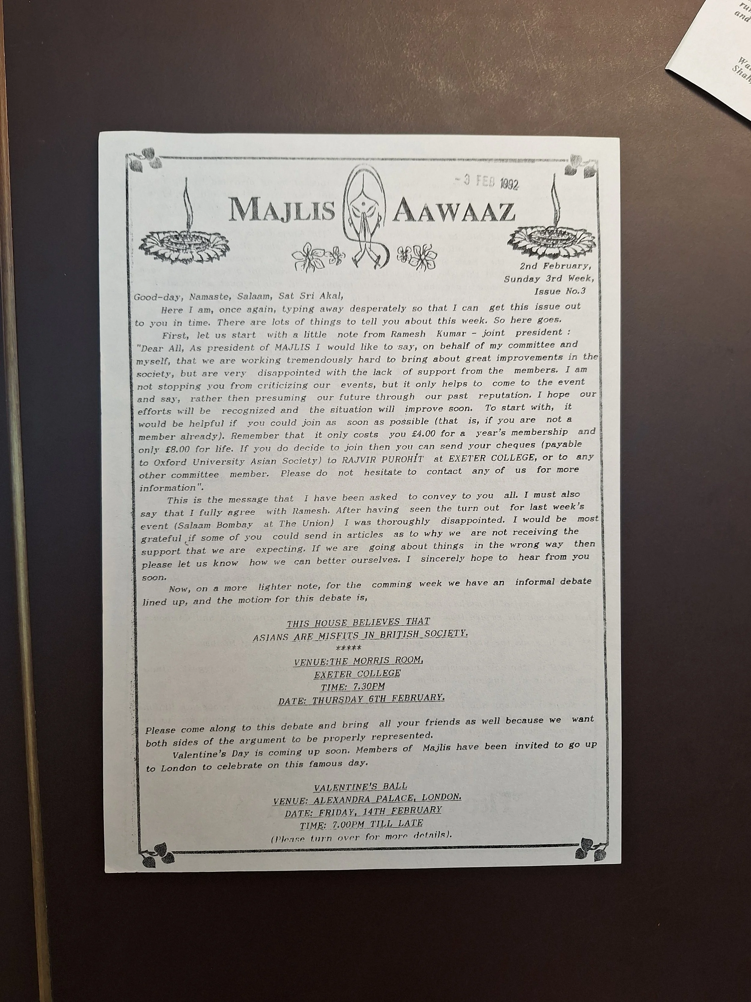 Majlis Foundation archive document