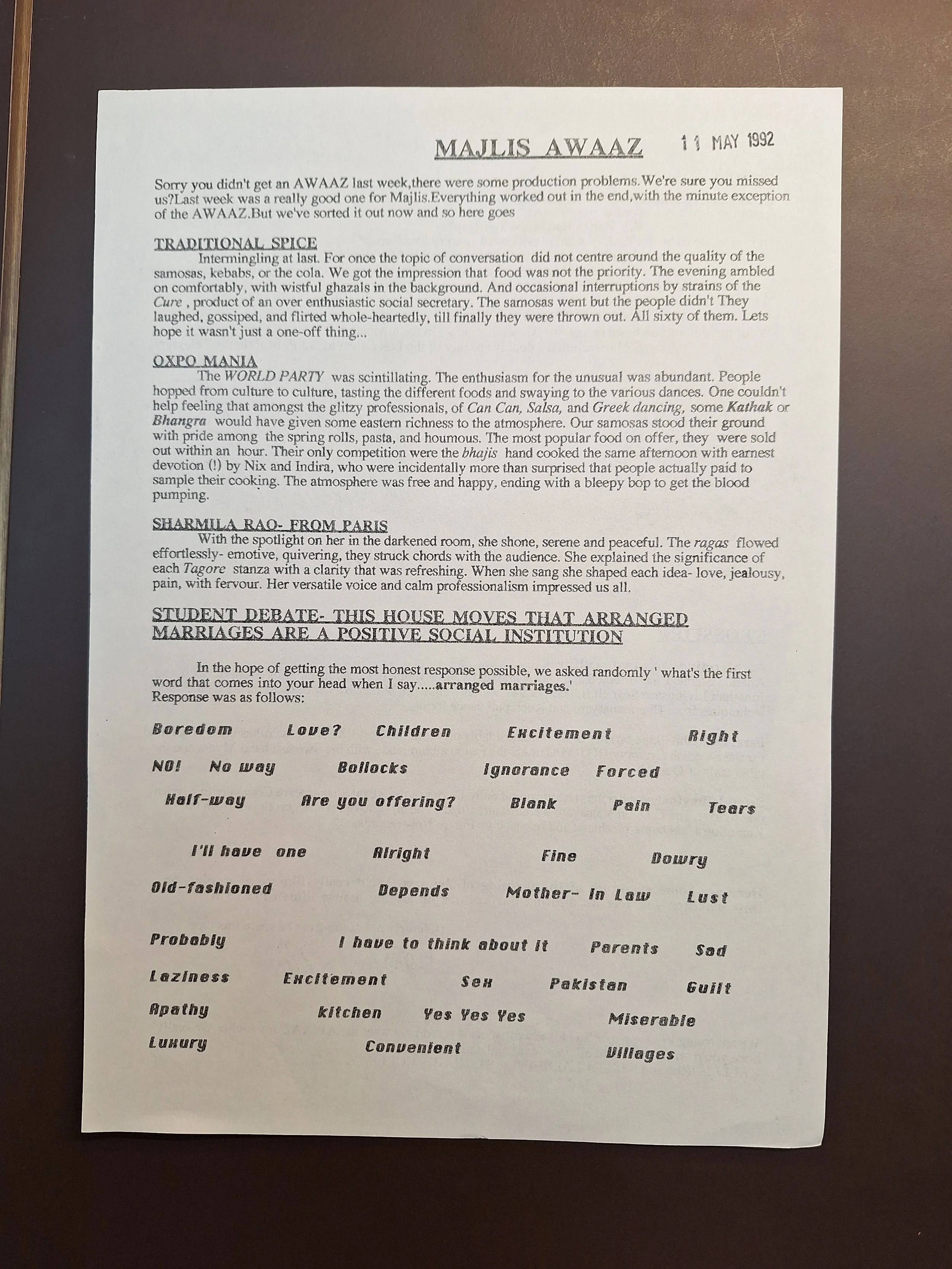 Majlis Foundation archive document