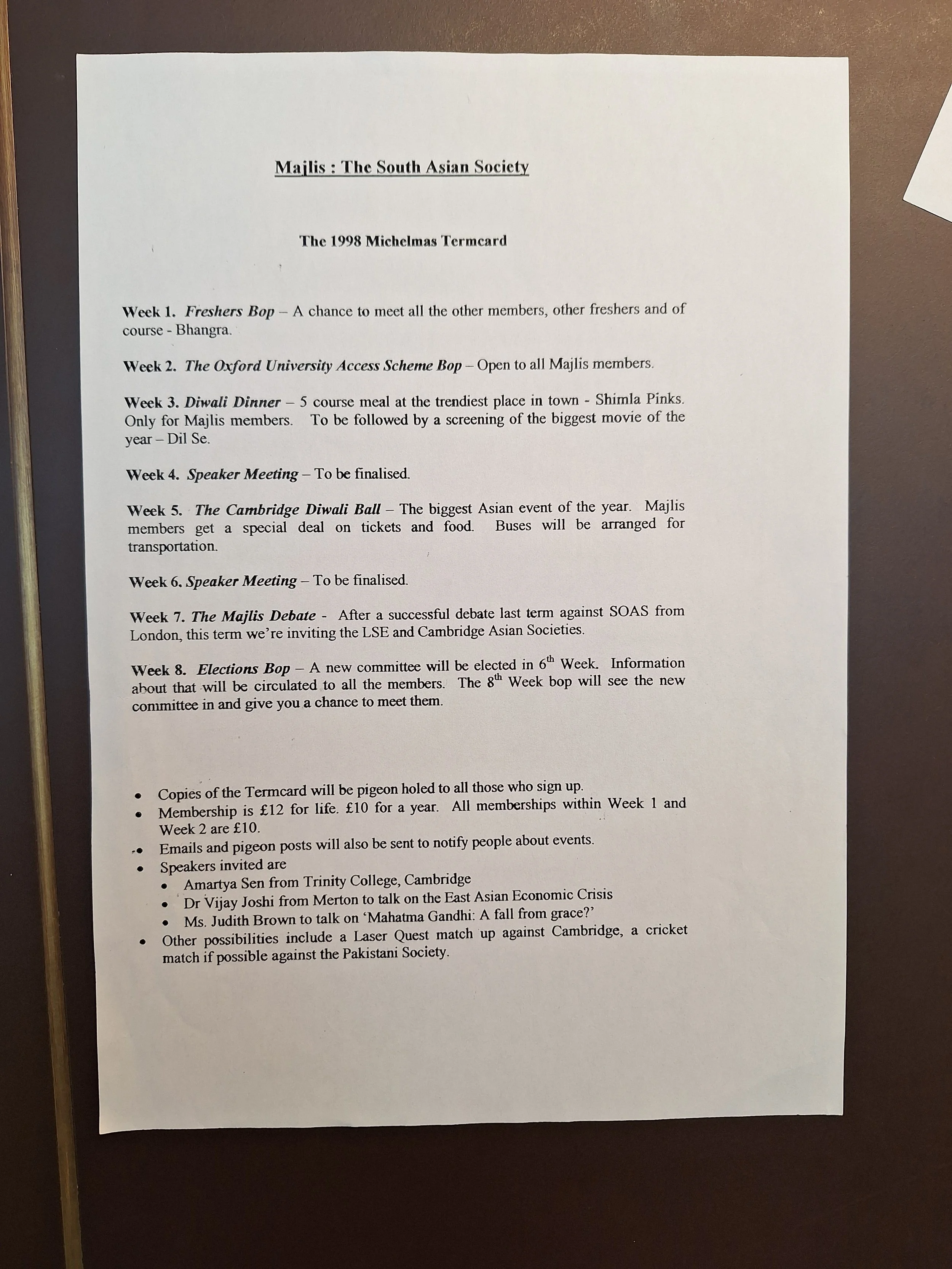 Majlis Foundation archive document