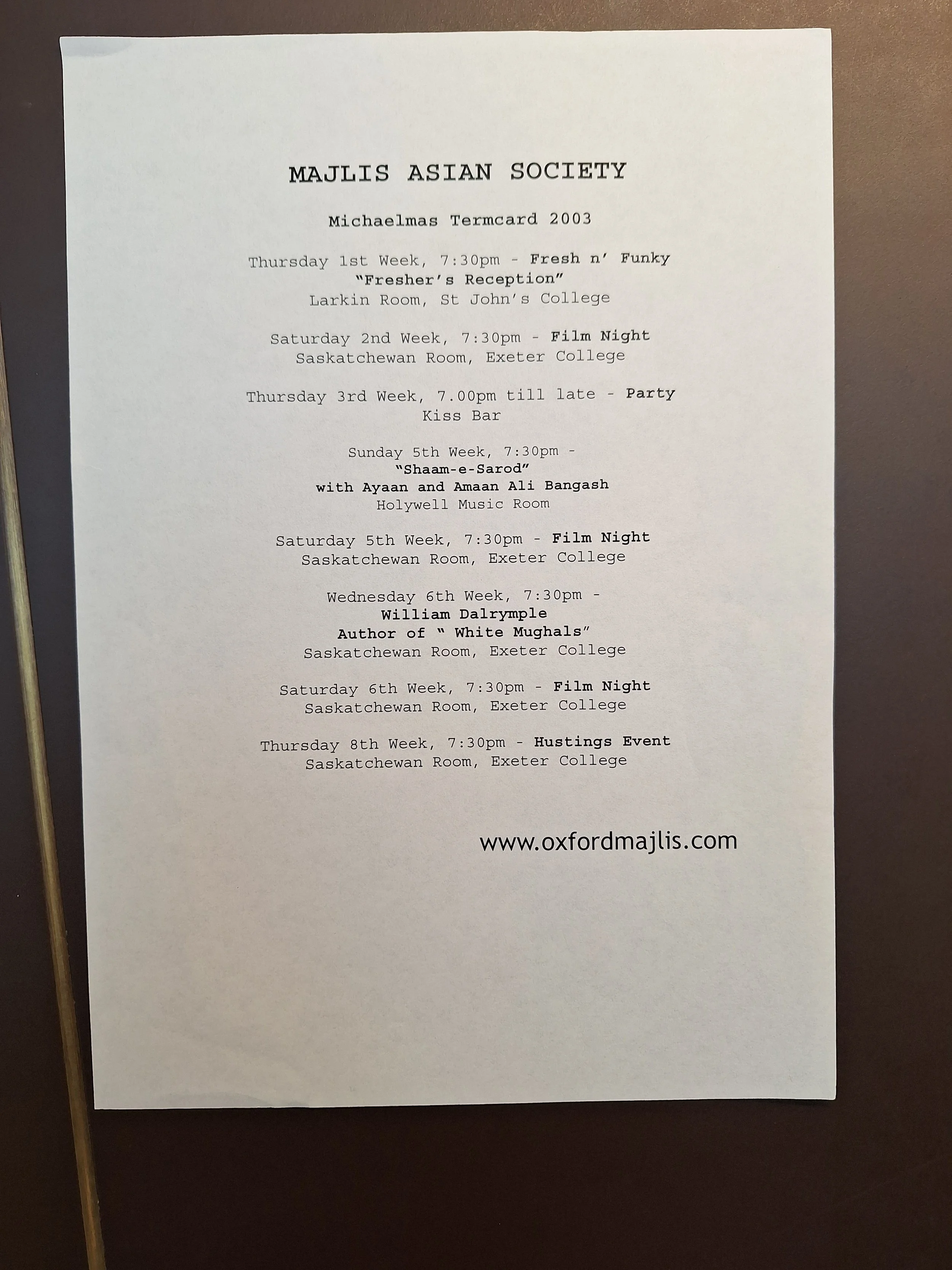 Majlis Foundation archive document