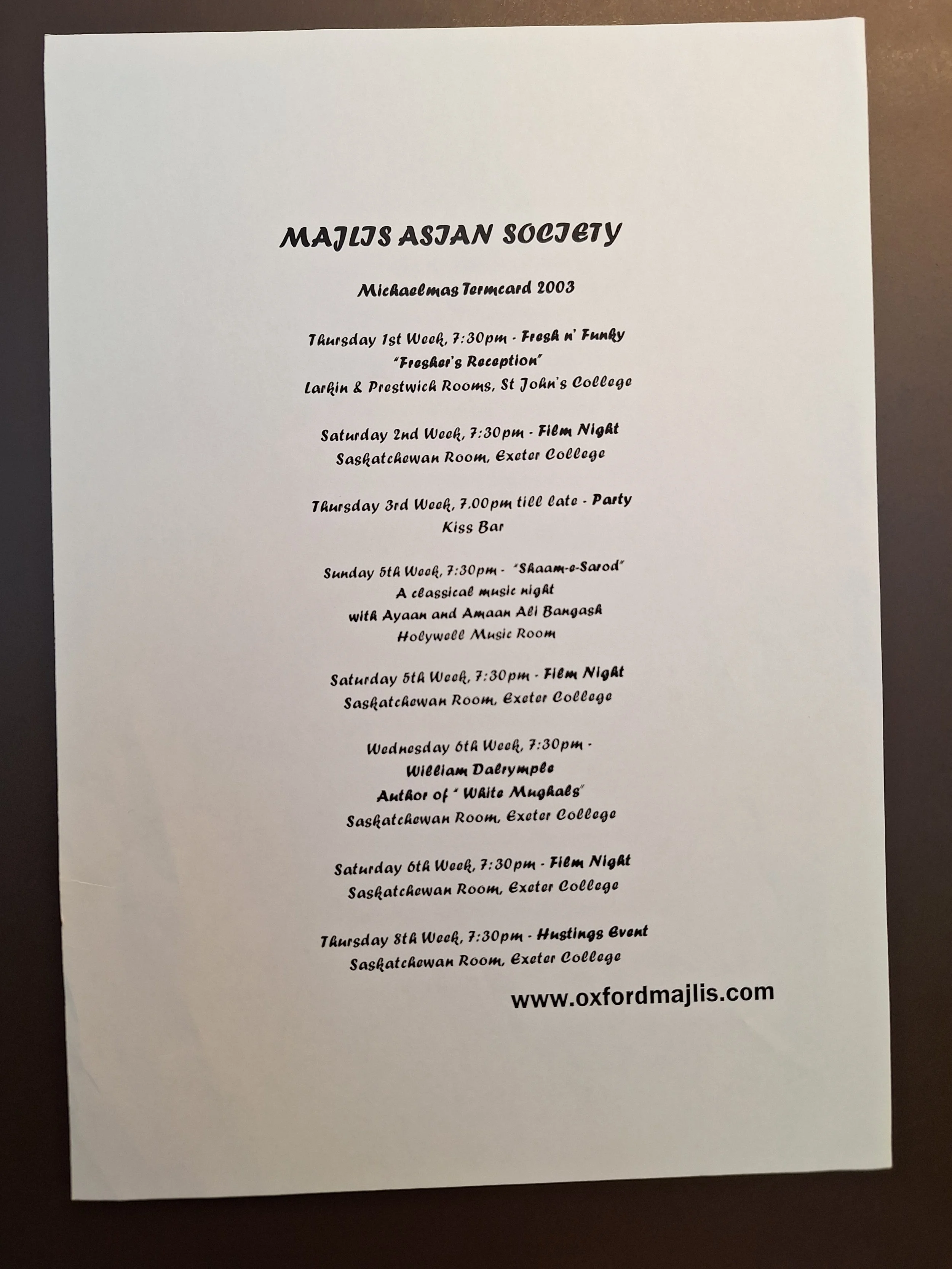 Majlis Foundation archive document