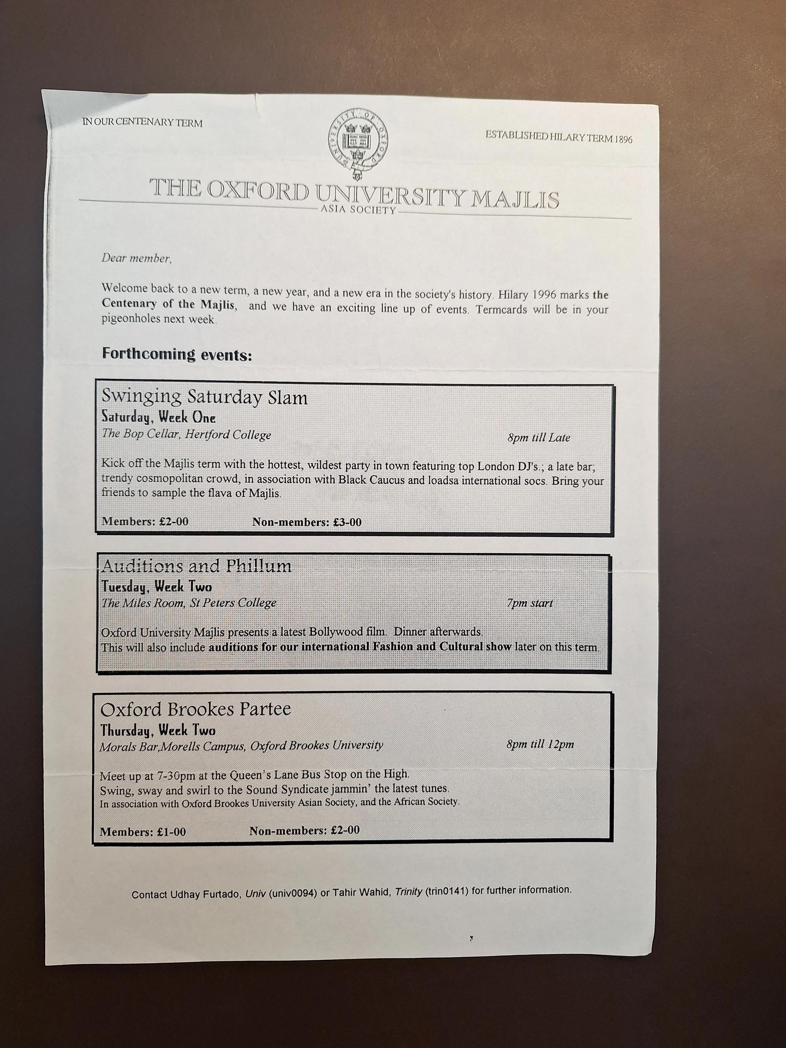 Majlis Foundation archive document