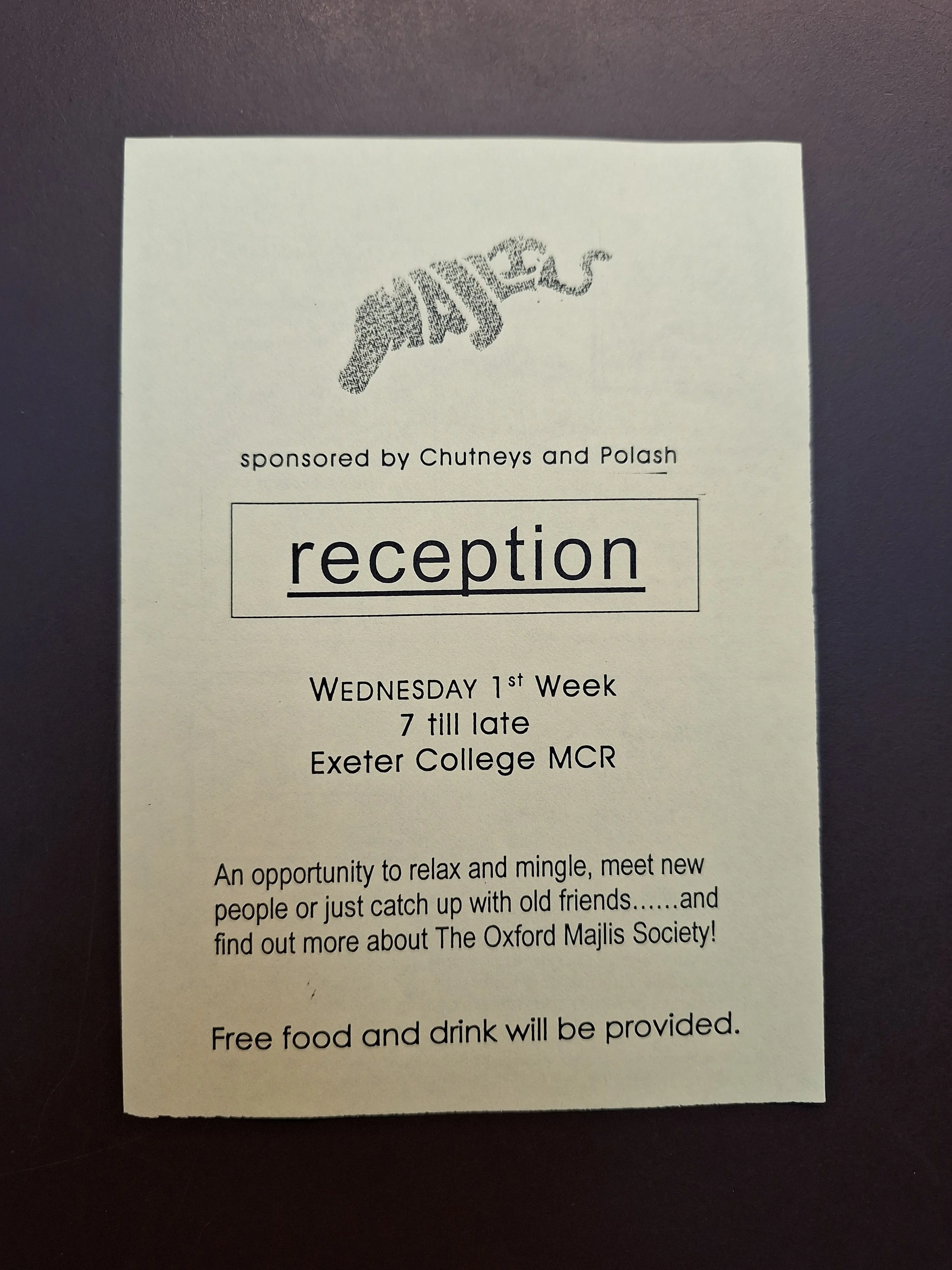 Majlis Foundation archive document